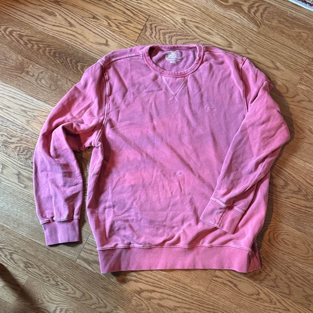 Southern Tide Faded Pink Salmon Crewneck Sweatshirt XL